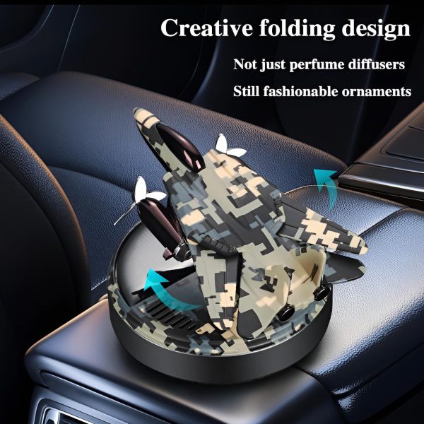 Solar Fighter Car Air Freshener Propeller, Rotate Perfume Diffuser, Fragrance Decoration,  Air Freshener Supplies, Interior Accessories