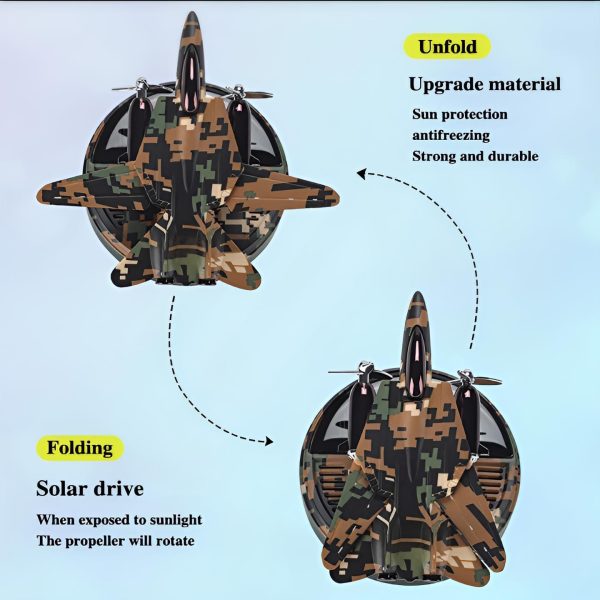 Solar Fighter Car Air Freshener Propeller, Rotate Perfume Diffuser, Fragrance Decoration,  Air Freshener Supplies, Interior Accessories