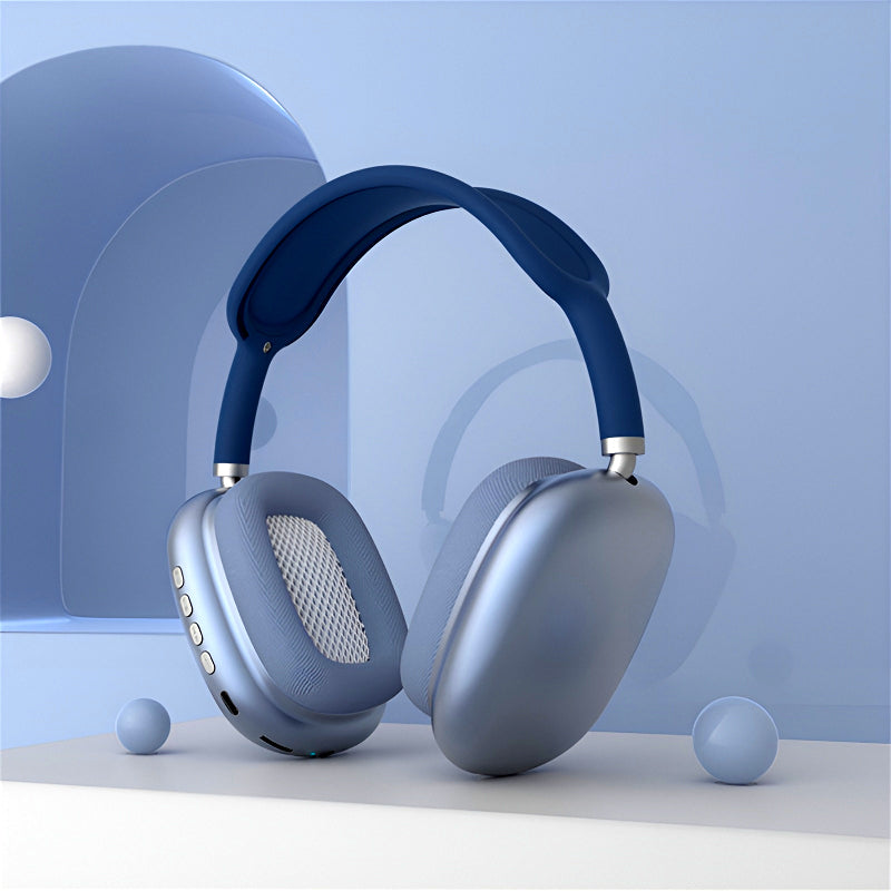 P9 Bluetooth Wireless Noise-Cancelling Stereo Headphones with Mic for Sports & Gaming