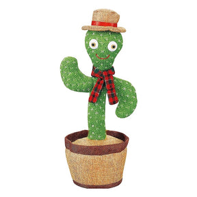 Electronic Rechargeable Shake Dancing Cactus Funny Singing Wriggle Dancing Educational Toy