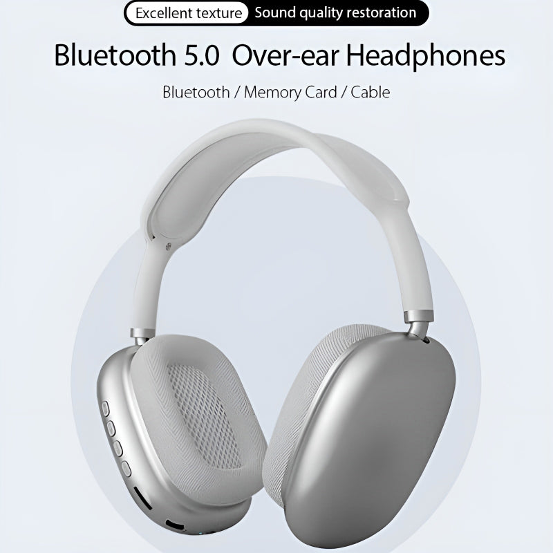 P9 Bluetooth Wireless Noise-Cancelling Stereo Headphones with Mic for Sports & Gaming